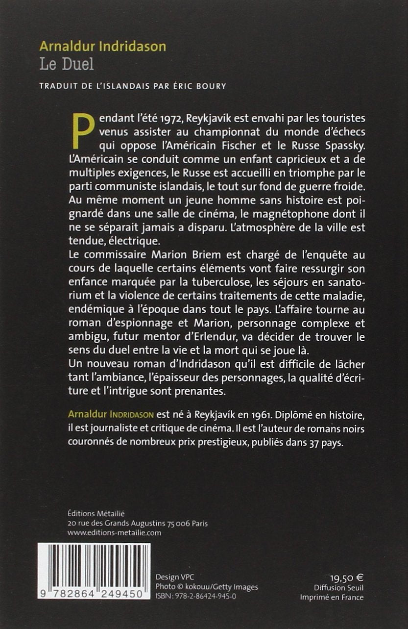 Le duel (Arnaldur Indridason)