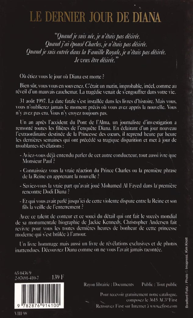 Le dernier jour de Diana (Christopher Andersen)