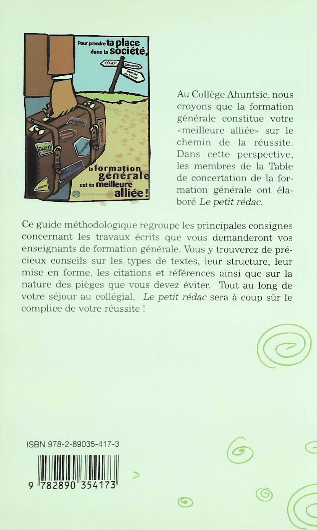 Le petit rédac : Guide de rédaction des travaux en formation générale