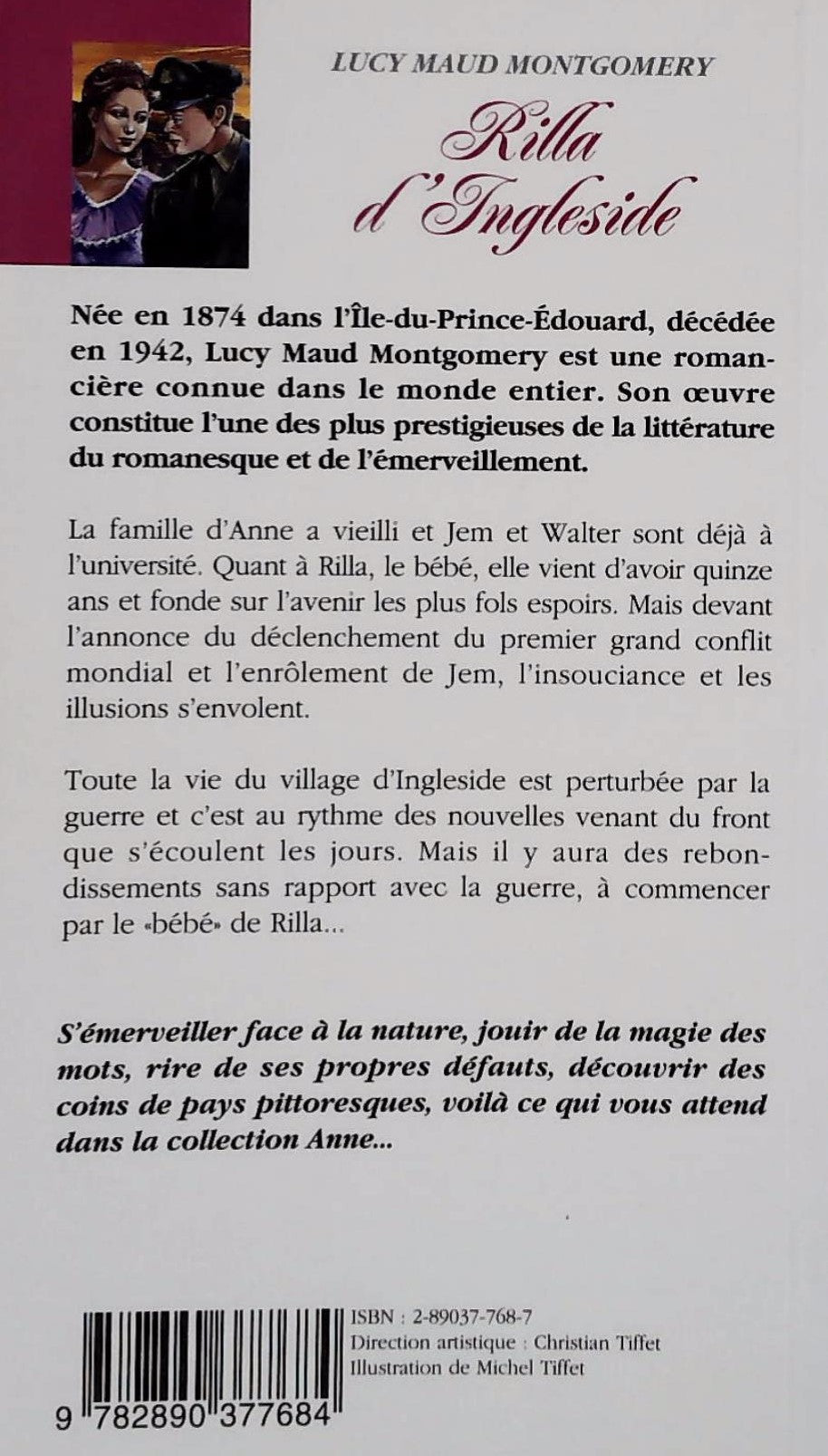 Collection Anne # 8 : Rilla d'Ingleside (Lucy Maud Montgomery)