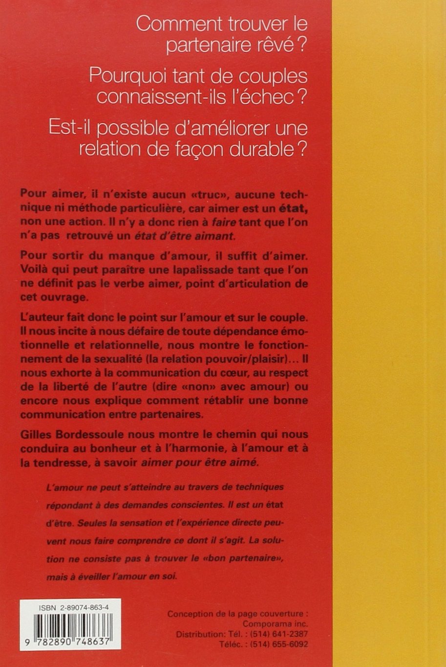 L'amour n'est pas un défi : Aimer et se laisser aimer (Gilles Bordessoule)