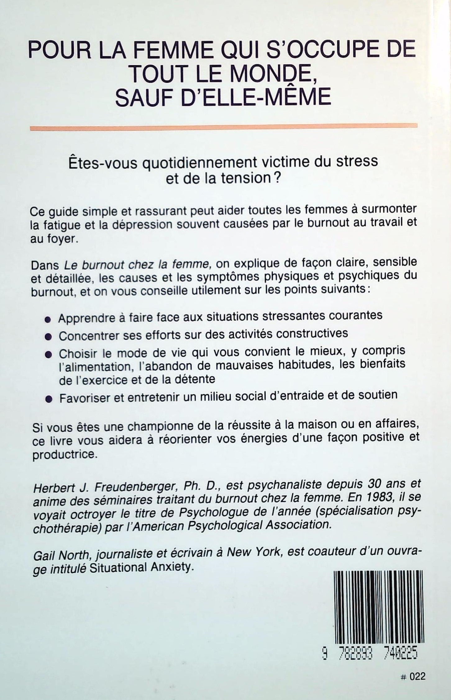 Le burnout chez la femme (Herbert J. Freudenberger)