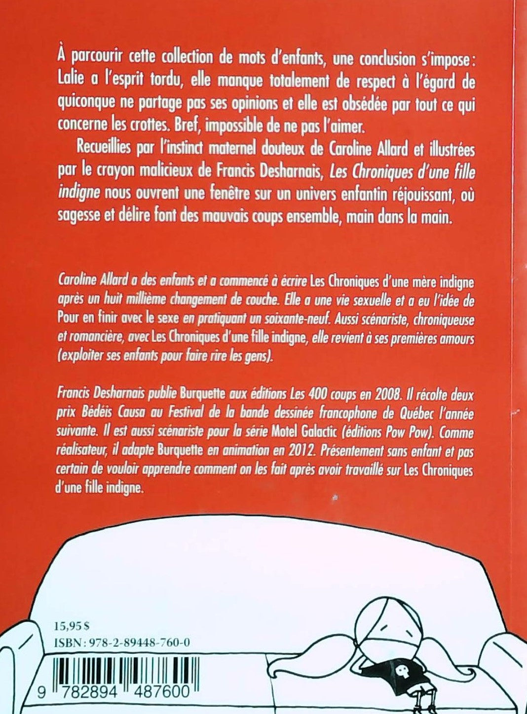 Les chronique d'une fille indigne : J'ai vraiment des parents de base (Caroline Allard)