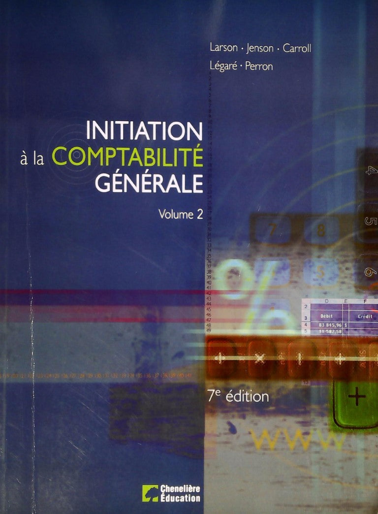 Initiation à la comptabilité générale # 2 - Larson