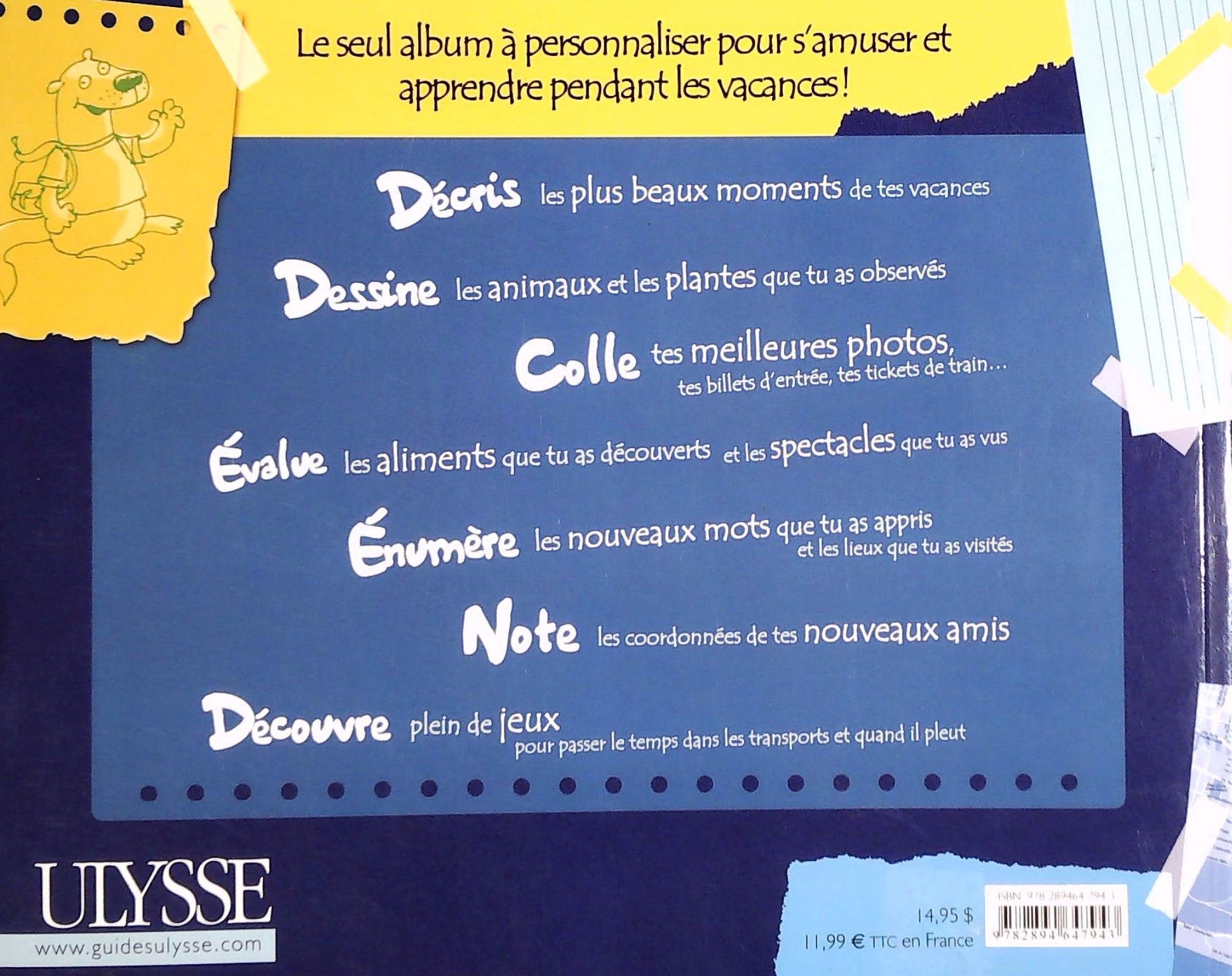 Journal de mes vacances