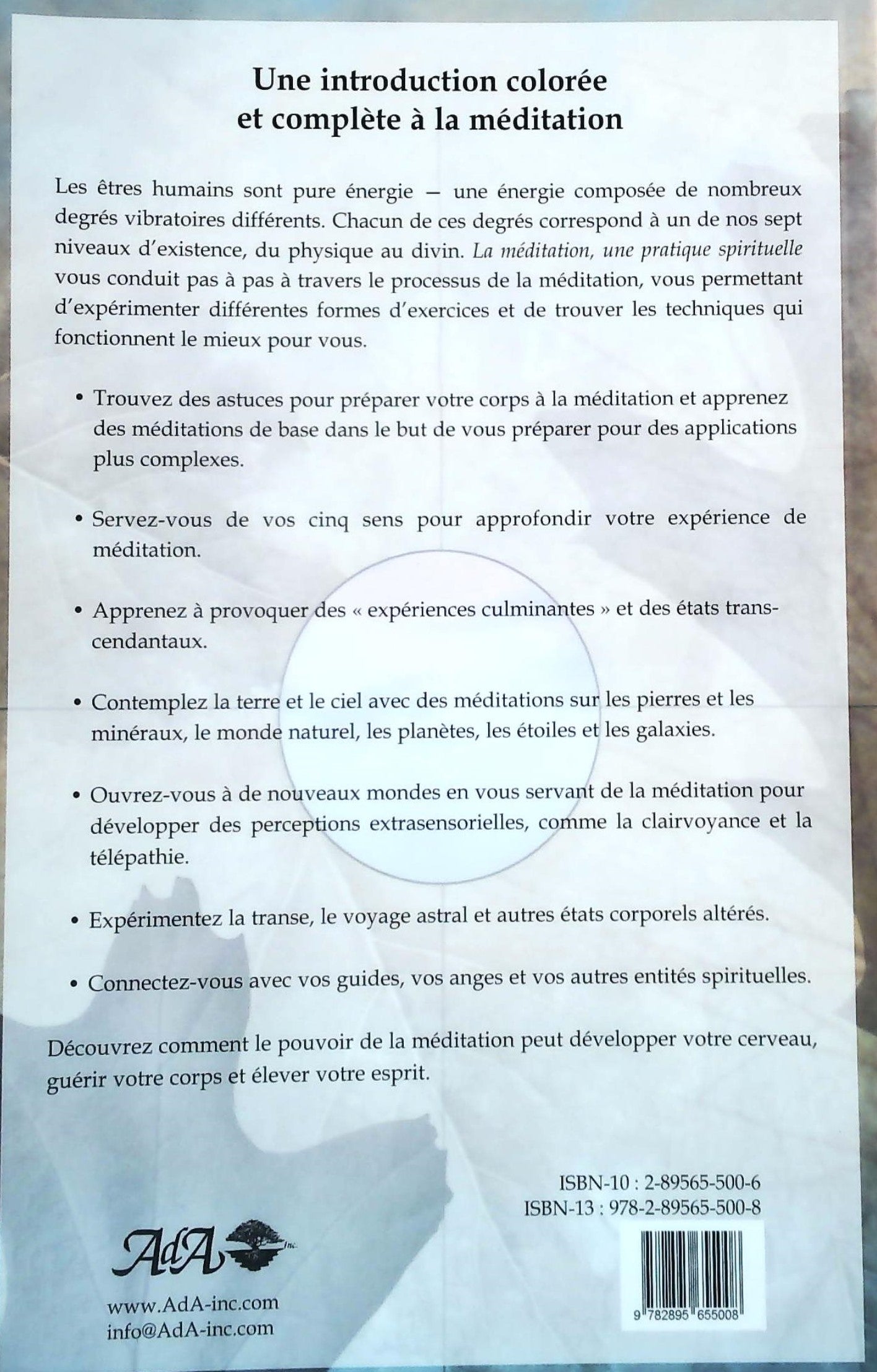 La méditation une pratique spirituelle (Genevieve L. Paulson)
