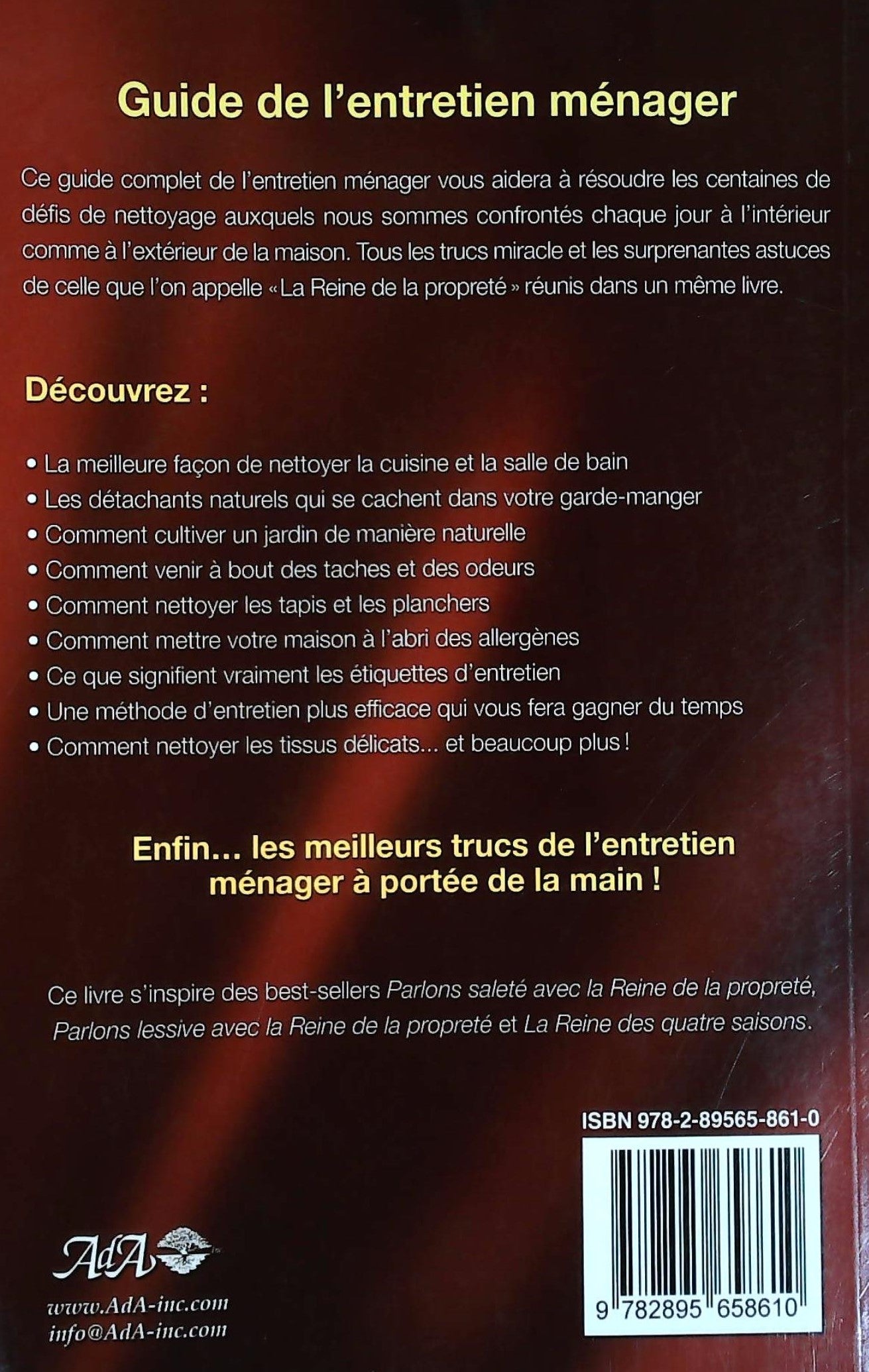 Guide de l'entretien ménager (Linda Cobb)