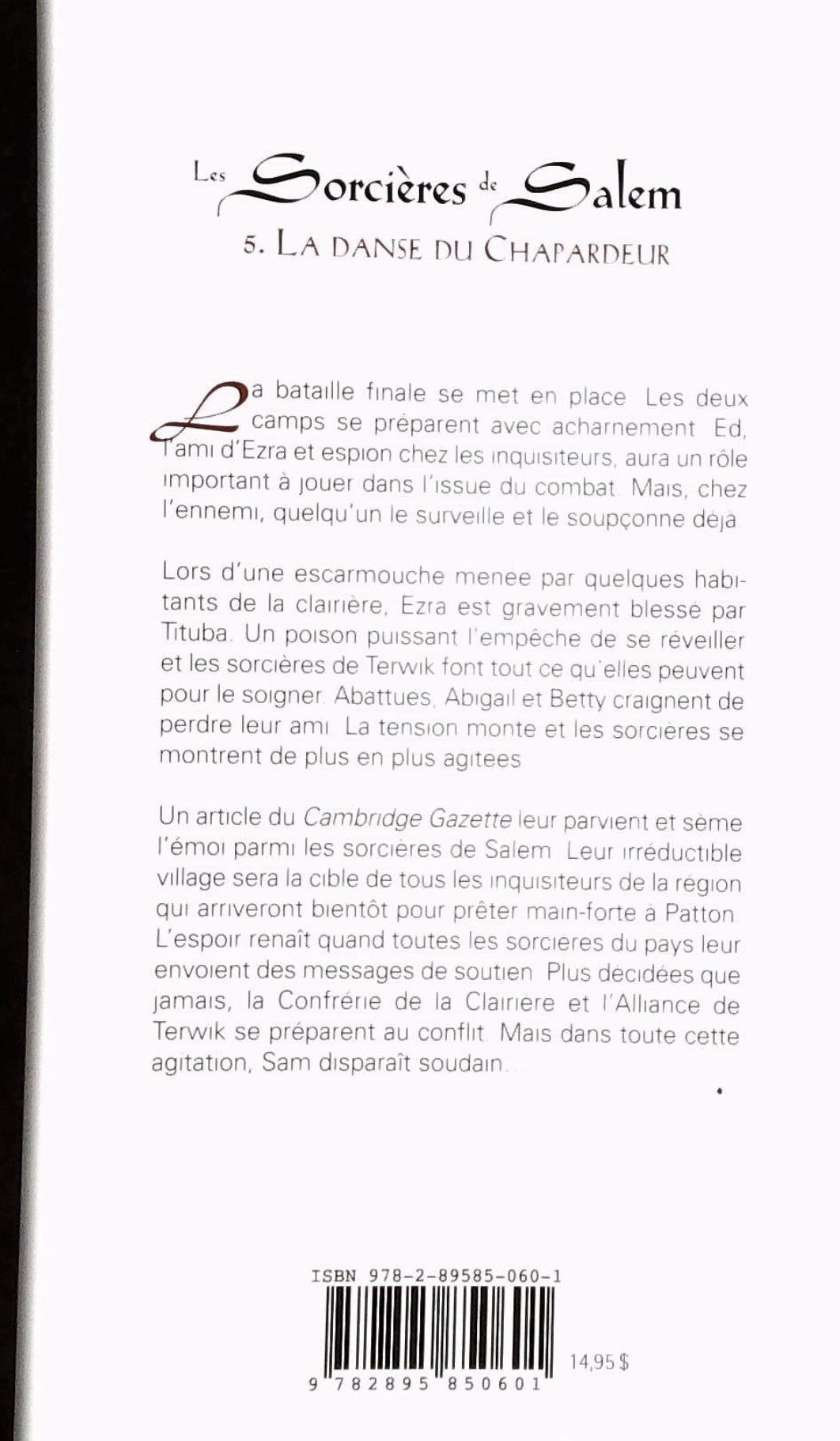 Les sorcières de Salem # 5 : La danse du chapadeur (Millie Sydenier)