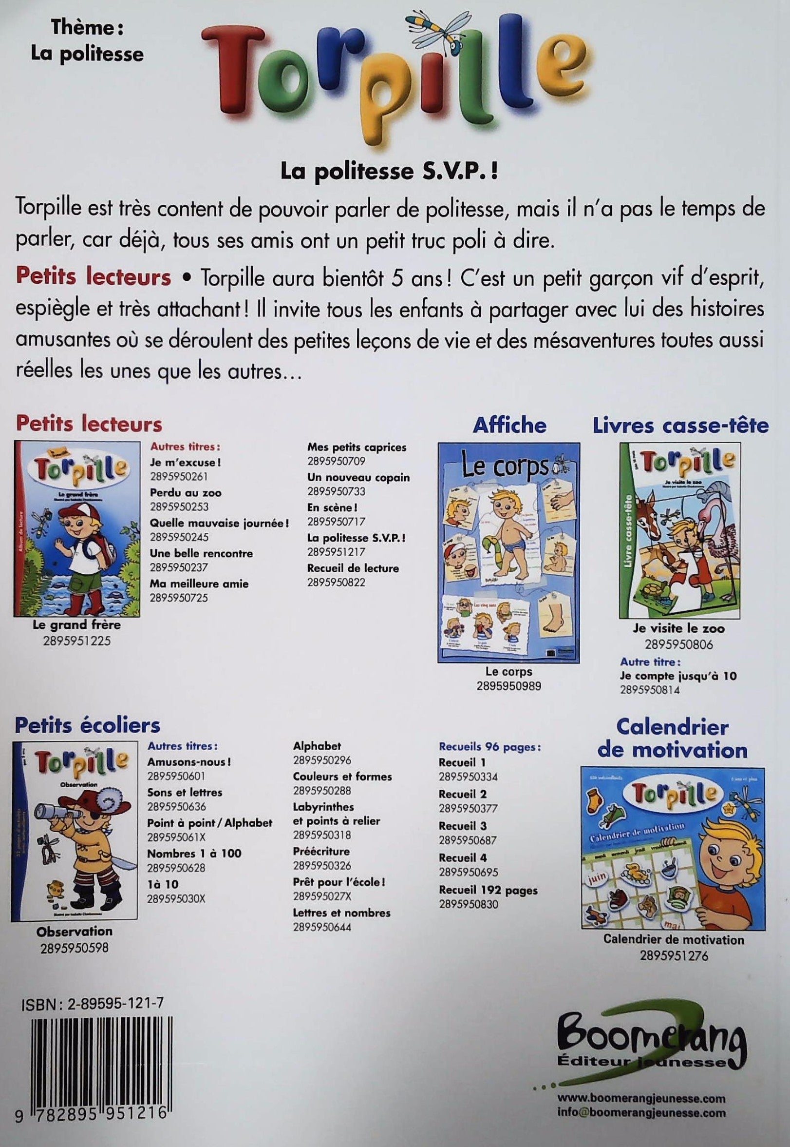 Torpille : La politesse s.v.p.! (Isabelle Charbonneau)