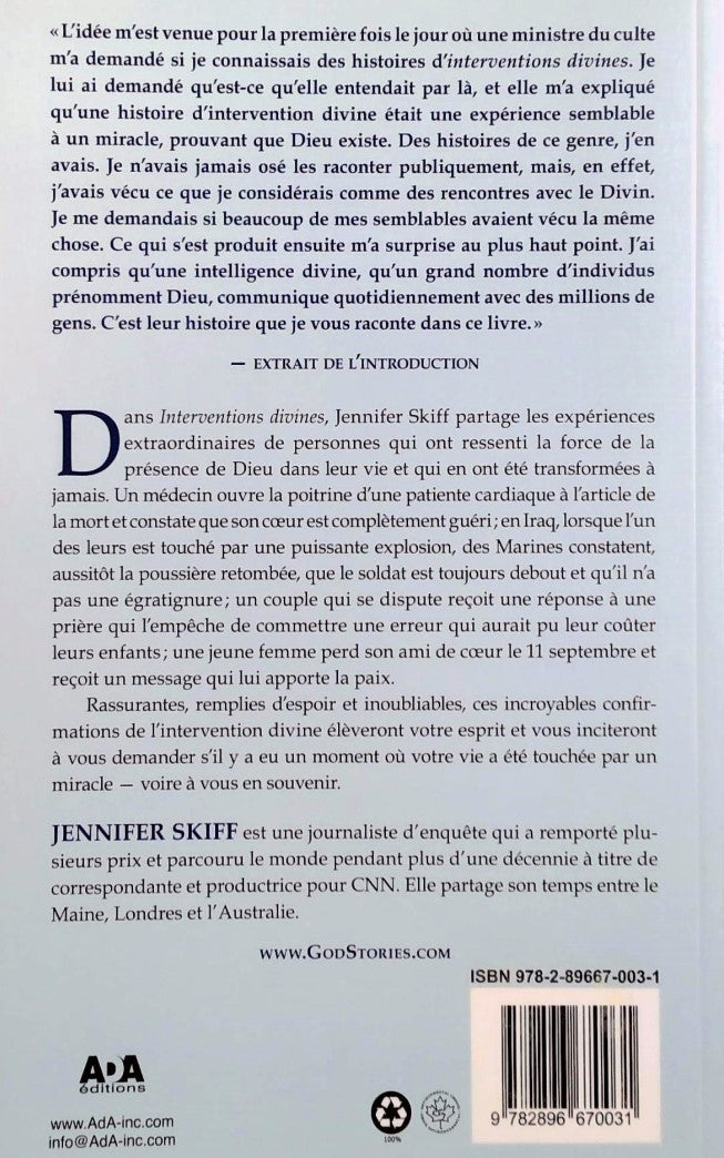 Interventions divines (Jennifer Skiff)