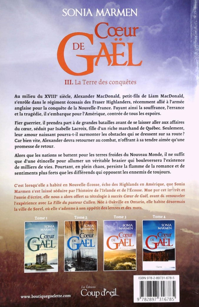 Coeur de Gaël # 3 : La terre des conquêtes (Sonia Marmen)