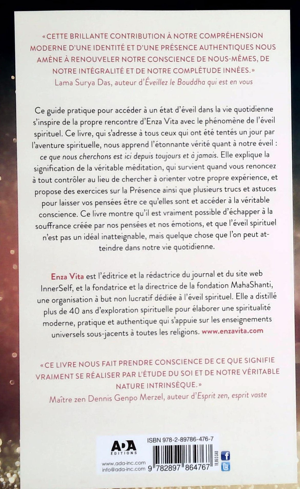 Présence de l'instant: Comment laisser la méditation naturelle se produire (Lama Surya Das)