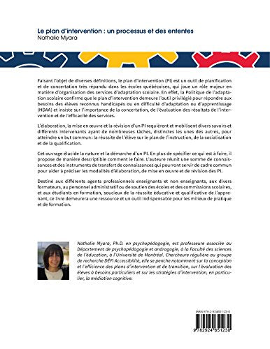 Le plan d'intervention : Un processus et des ententes (Nathalie Myara)