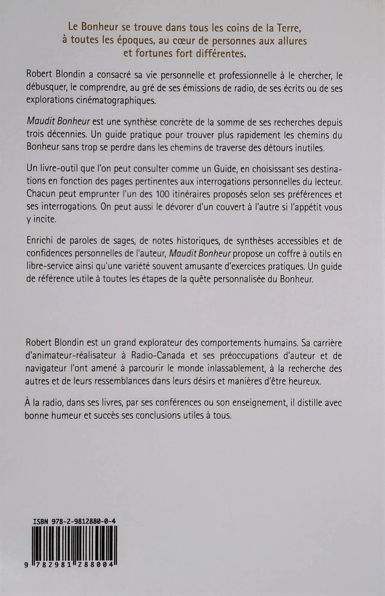 Maudit bonheur (Robert Blondin)
