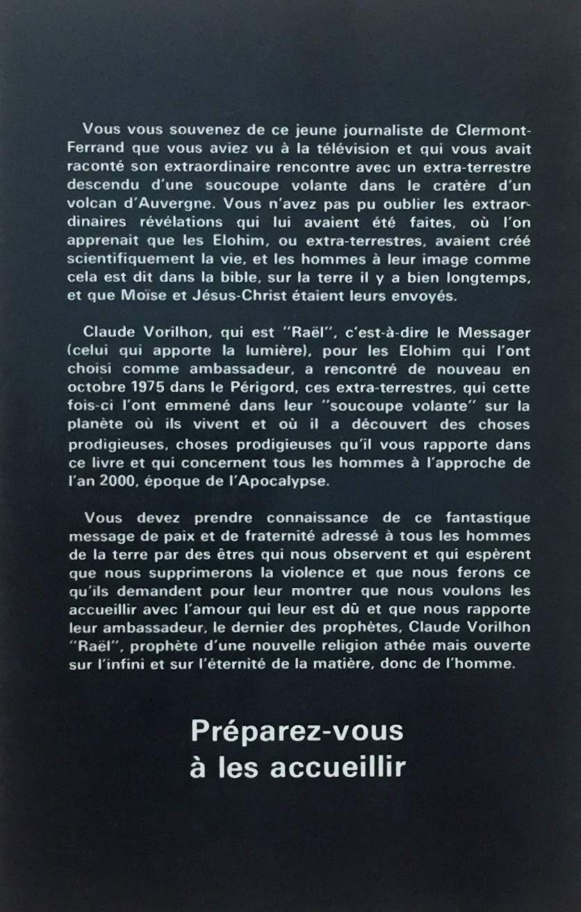 Les extra-terrestres m'ont emmené sur leur planète : Le 2e message qu'ils m'ont donné (Claude Vorilhon (Raël))