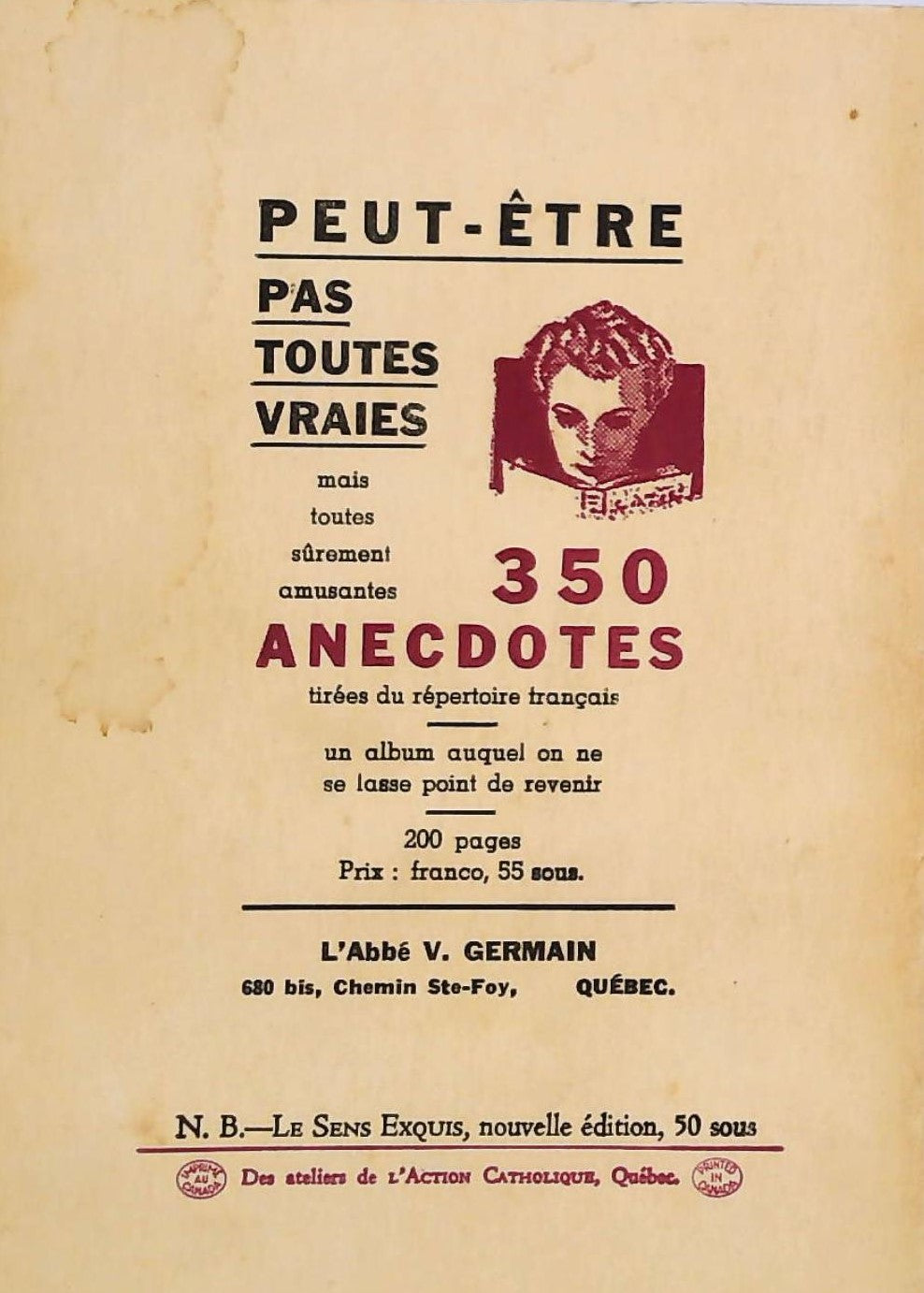 Le sens exquis (Abbé Victorin Germain)