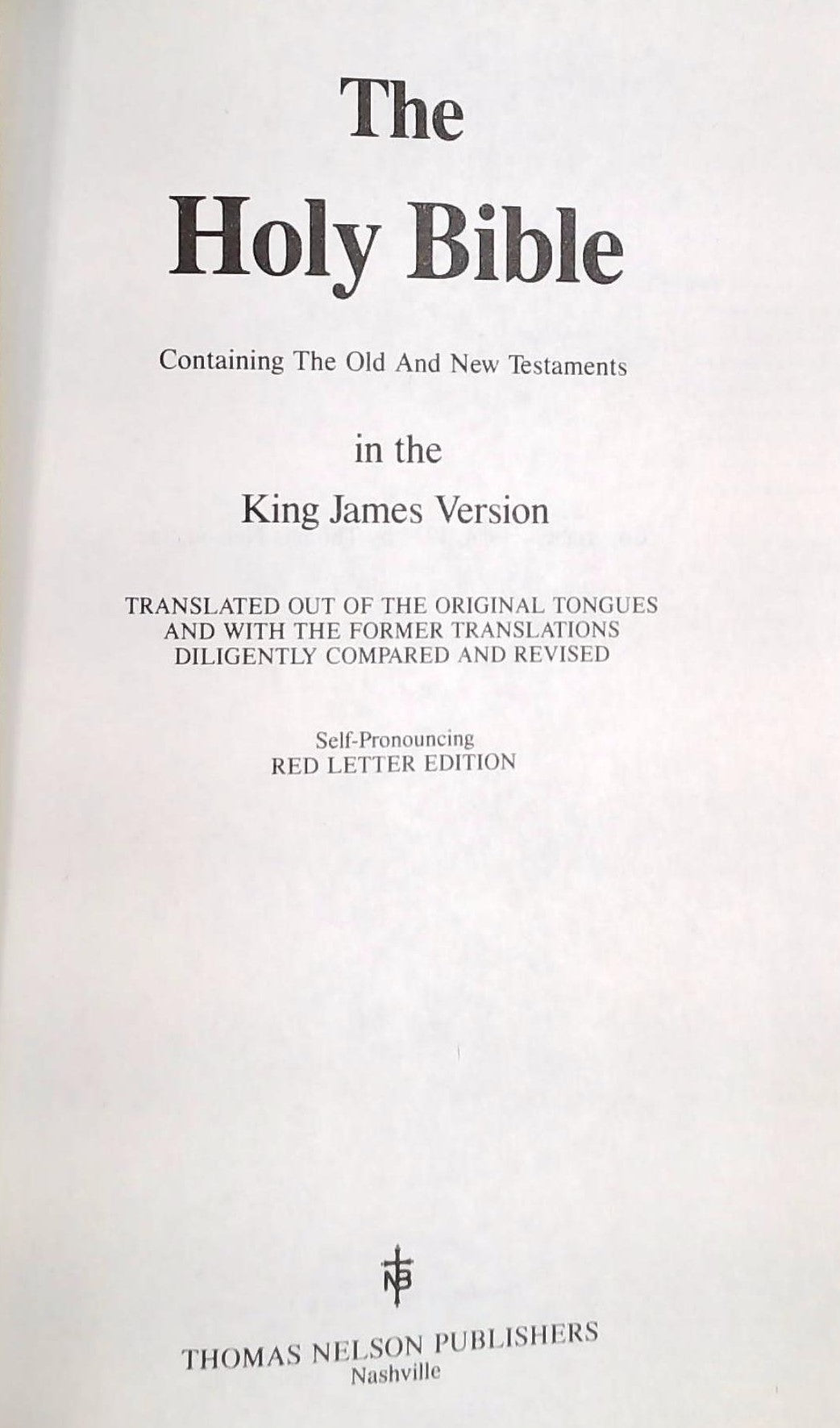 The Holy Bible in the King James Version