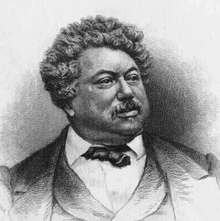 Portrait de Alexandre Dumas auteur de livres