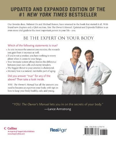 Livre YOU: The Owner's Manual, Updated and Expanded Edition: An Insider's Guide to the Body that ...