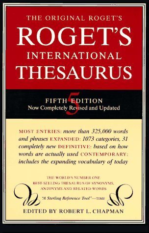 Livre Roget International Thesaurus - Robert L. Chapman (Livre d'occasion) - ISBN 0062720376