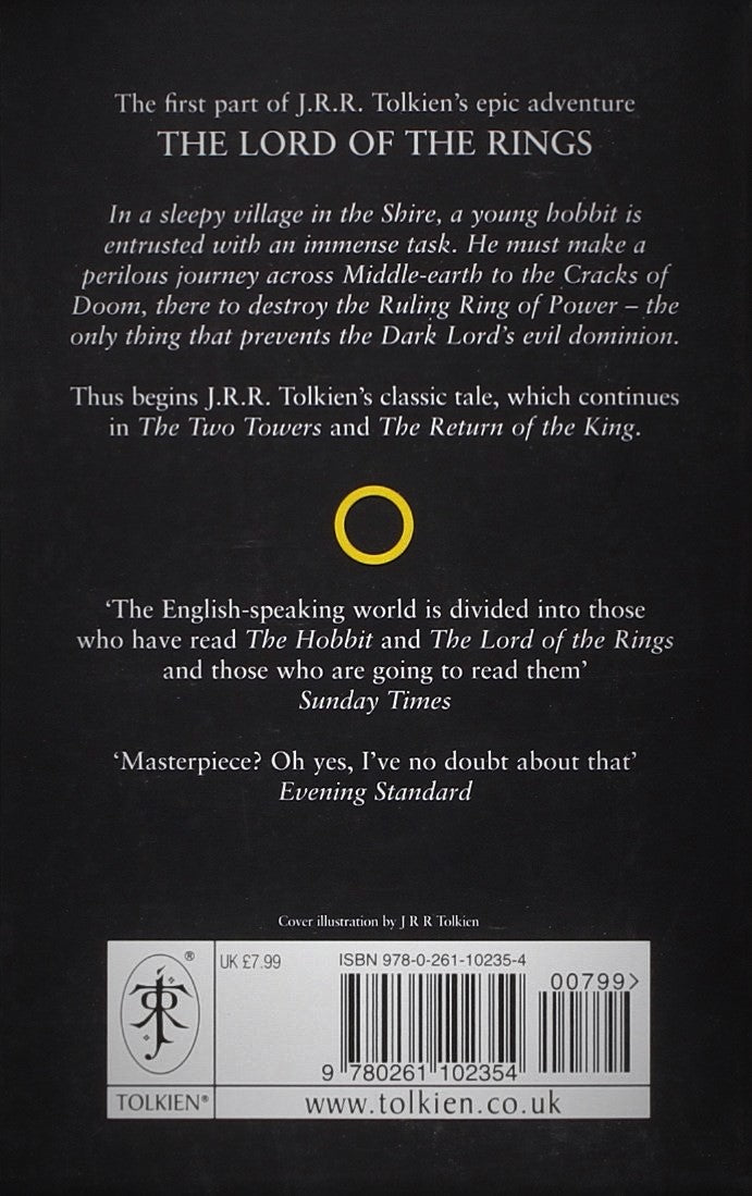 Livre The Fellowship of the Ring - J.R.R. Tolkien (Livre d'occasion) - ISBN 0261102354