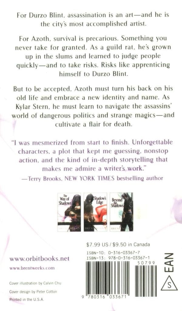 Livre The Way of Shadows - Brent Weeks (Livre d'occasion) - ISBN 0316033677