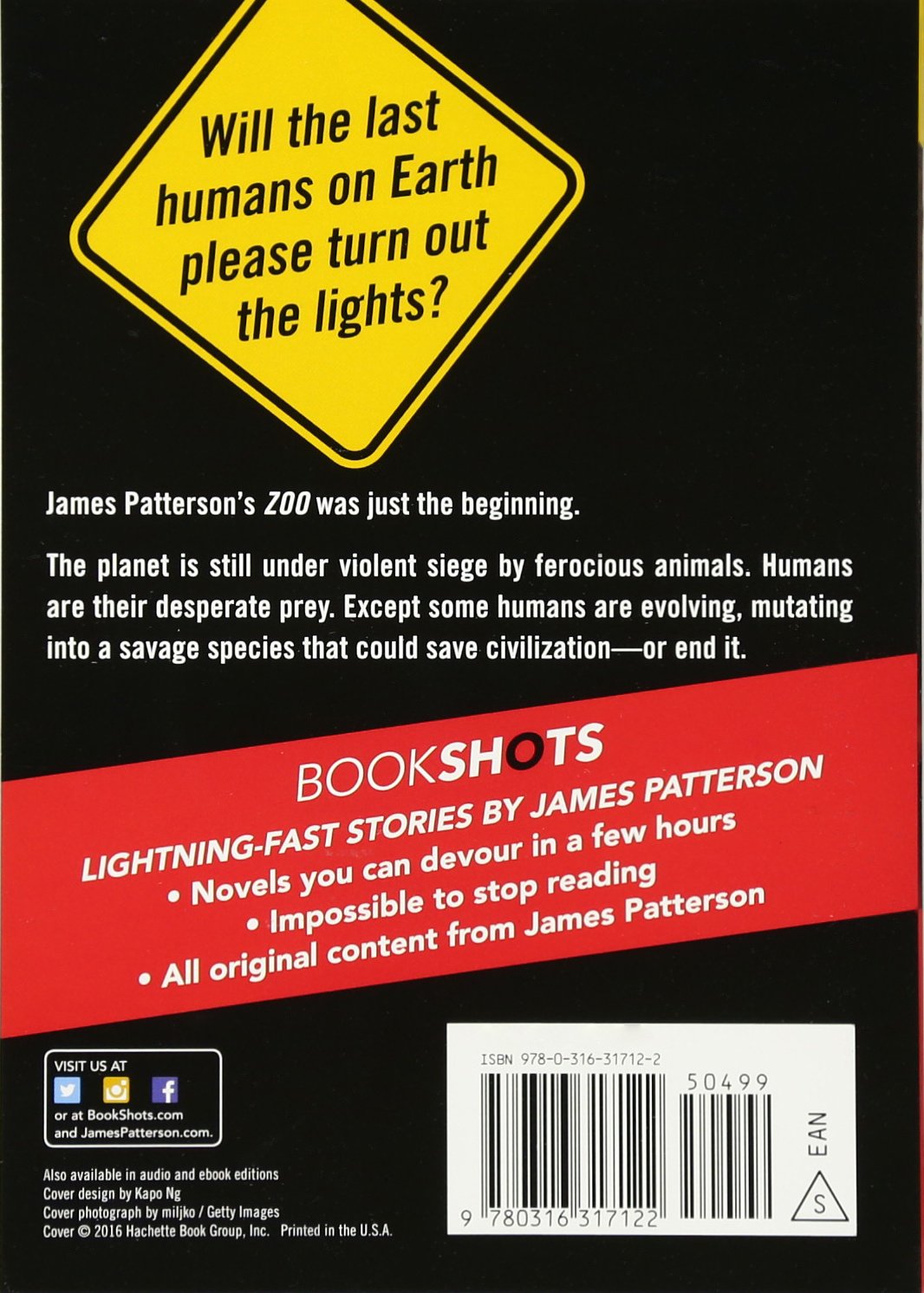 Livre Zoo 2 : The most dangerous animal is man - James Patterson (Livre d'occasion) - ISBN 031631...