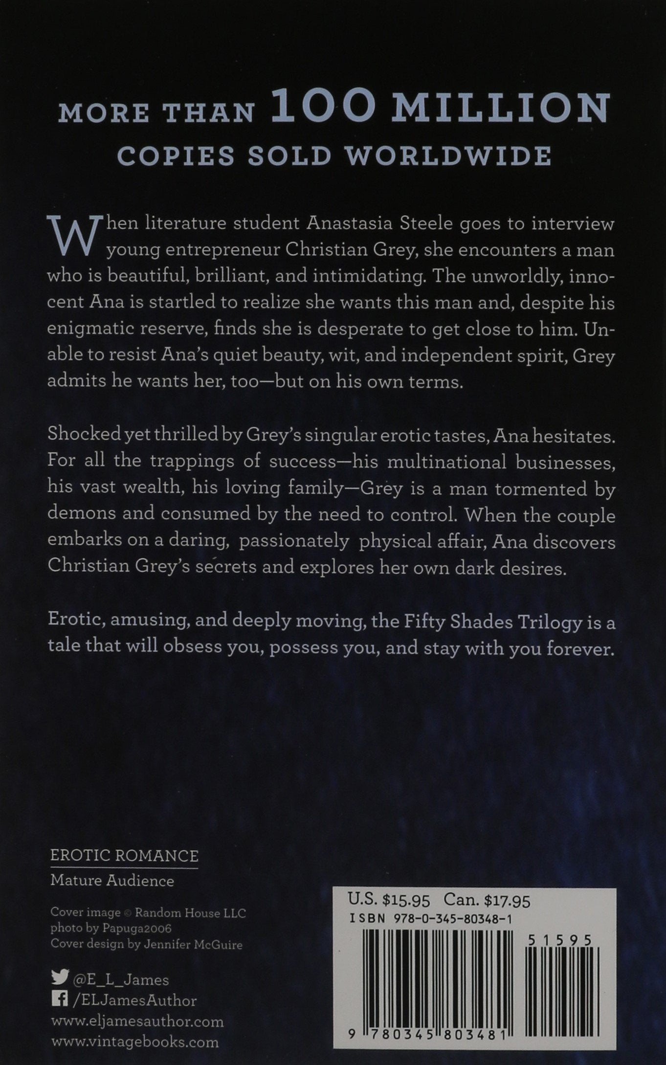 Livre Fifty Shades of Grey (E.L. James) (Livre d'occasion) - ISBN 0345803485