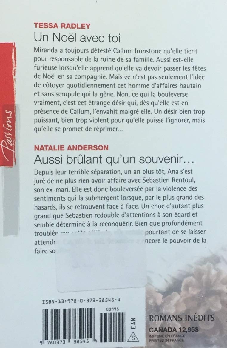 Livre Un Noël avec toi - Aussi brûlant qu'un souvenir - Tessa Radley (Livre d'occasion) - ISBN 03...