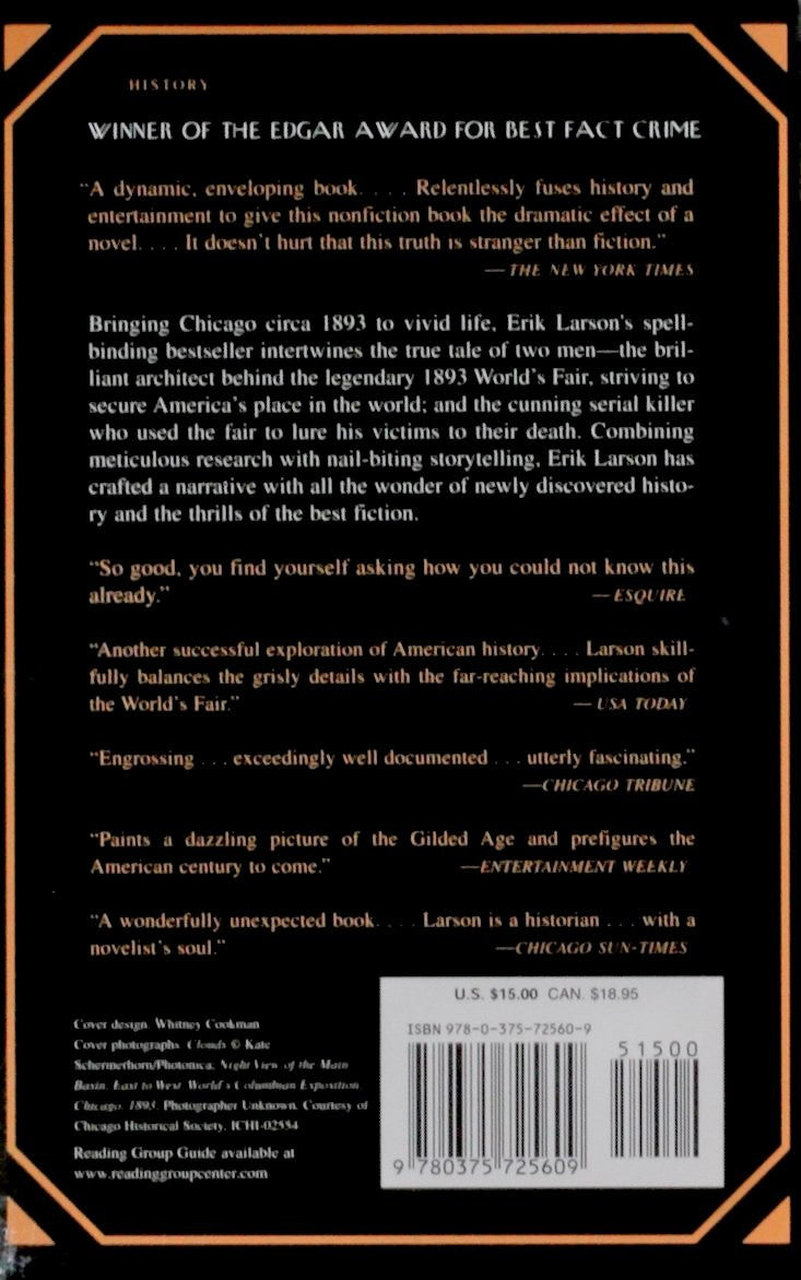 Livre The Devil in the White City : Murder, Magic, and Madness at the Fair that Changed America -...