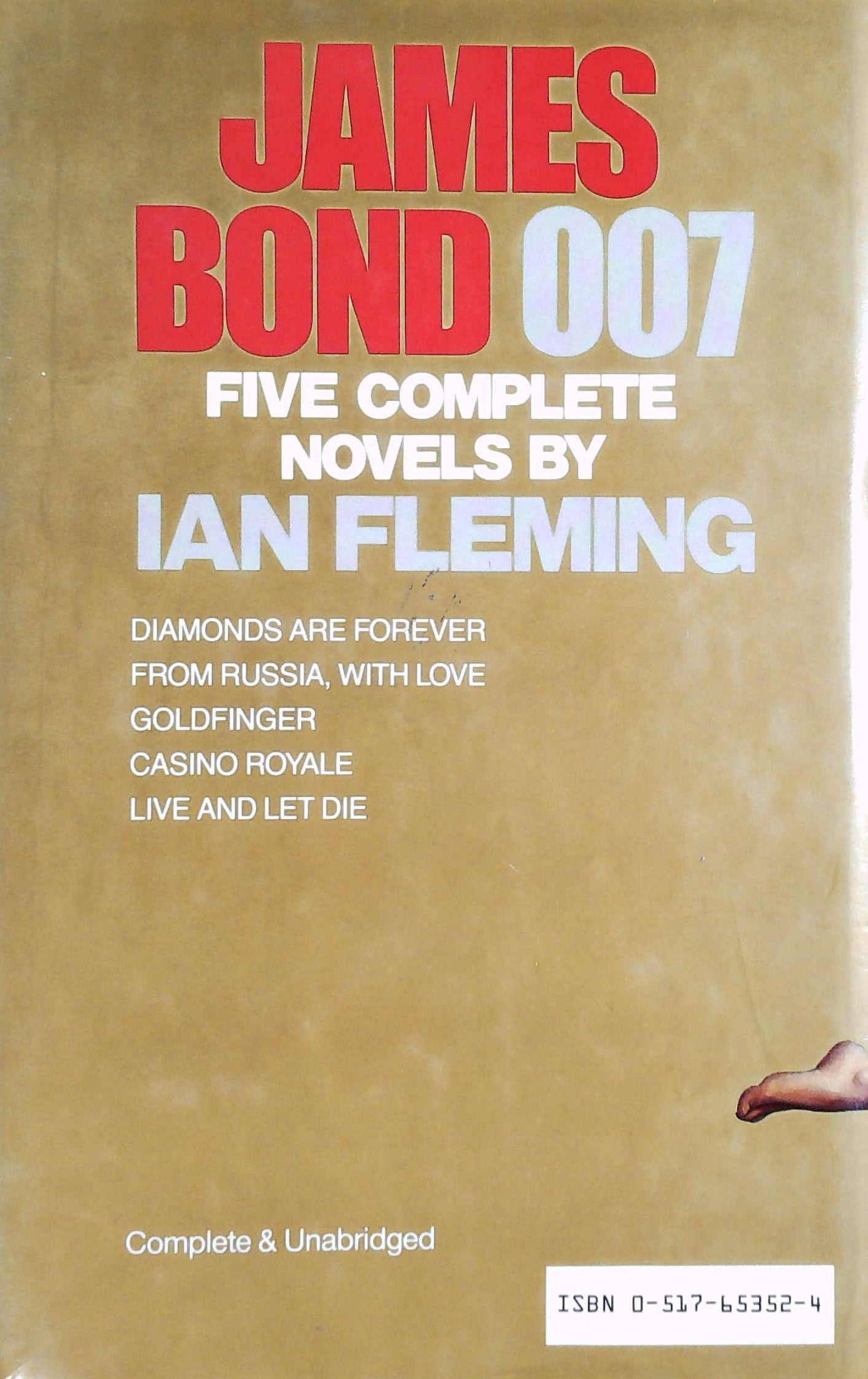 Livre James Bond 007 Five Complete Novels - Ian Fleming (Livre d'occasion) - ISBN 0517653524