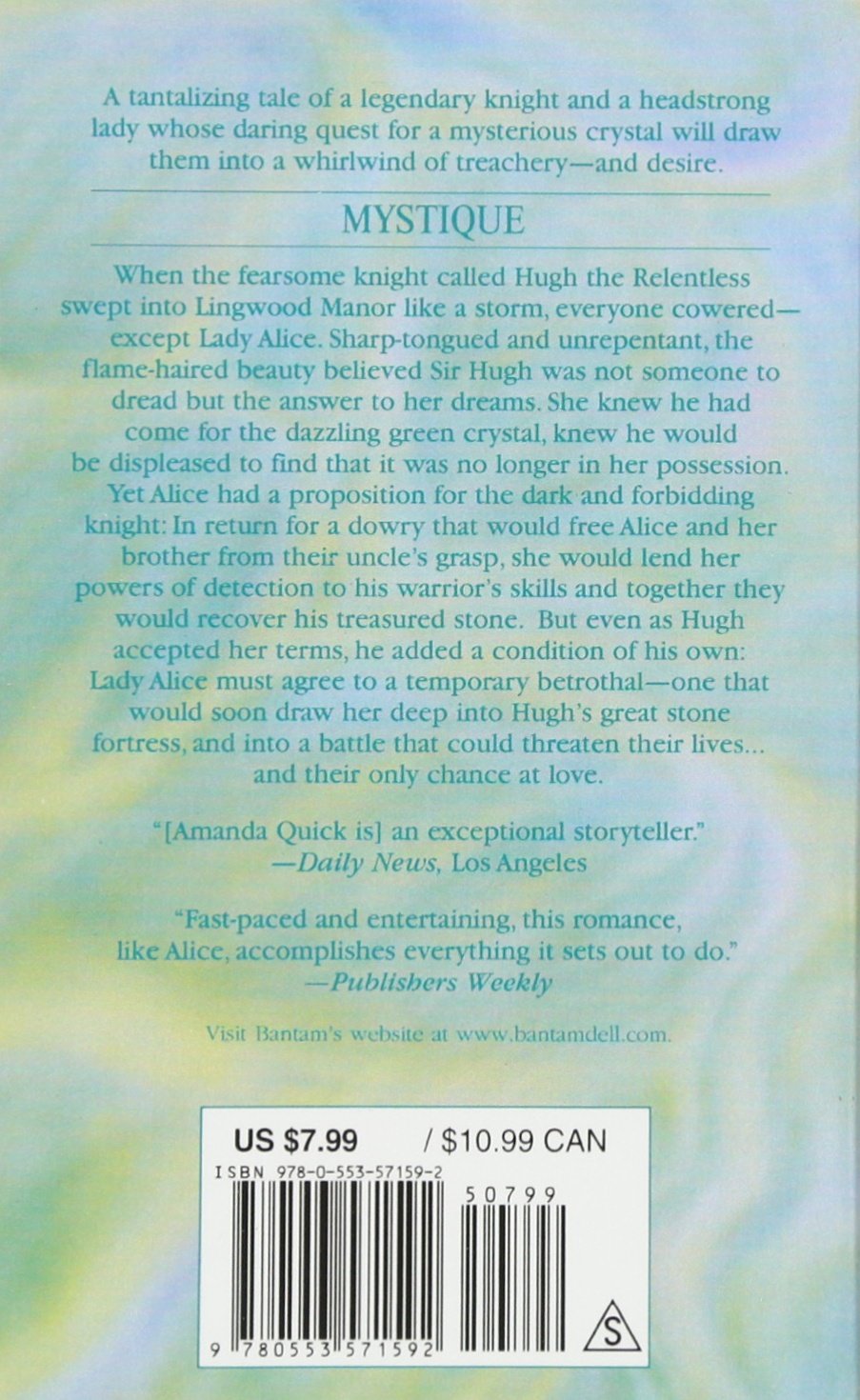 Livre Mystique - Amanda Quick (Livre d'occasion) - ISBN 0553571591