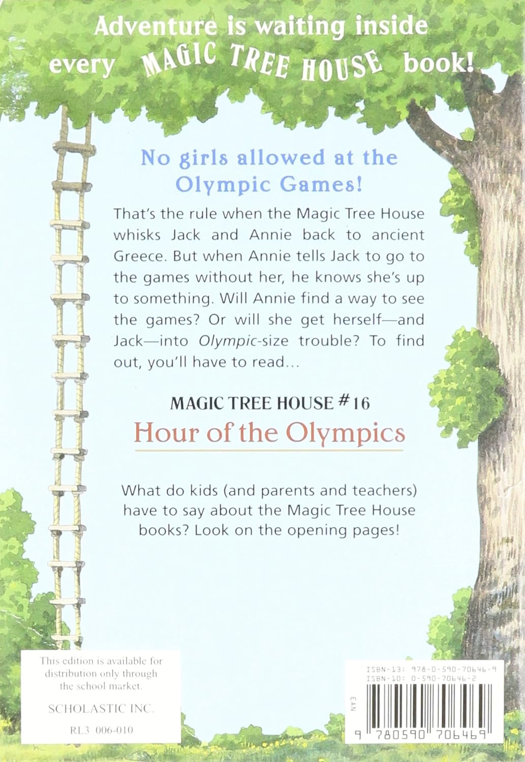 Magic Tree House # 16 : Hours of the Olympics (Mary Pope Osborne)