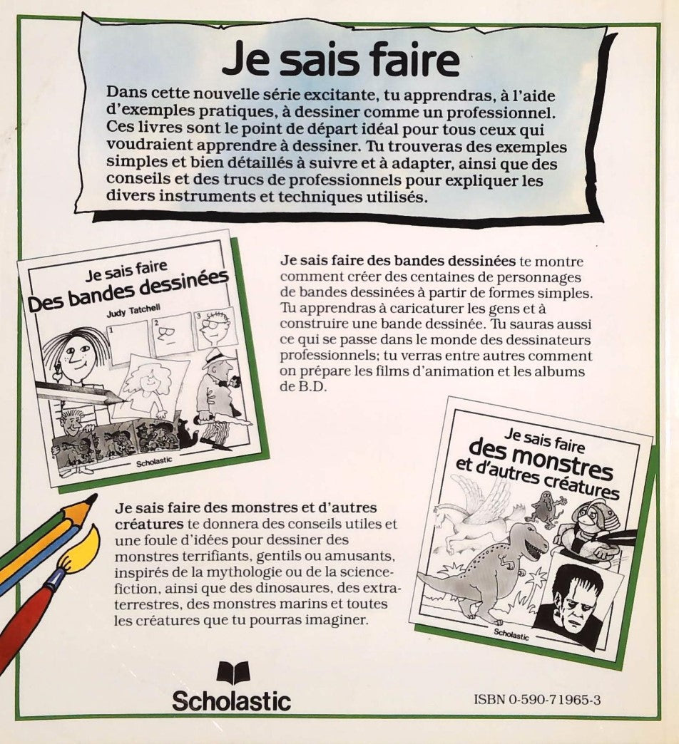 Livre Je sais faire des monstres et d'autres créatures - Cheryl Evans (Livre d'occasion) - ISBN 0...
