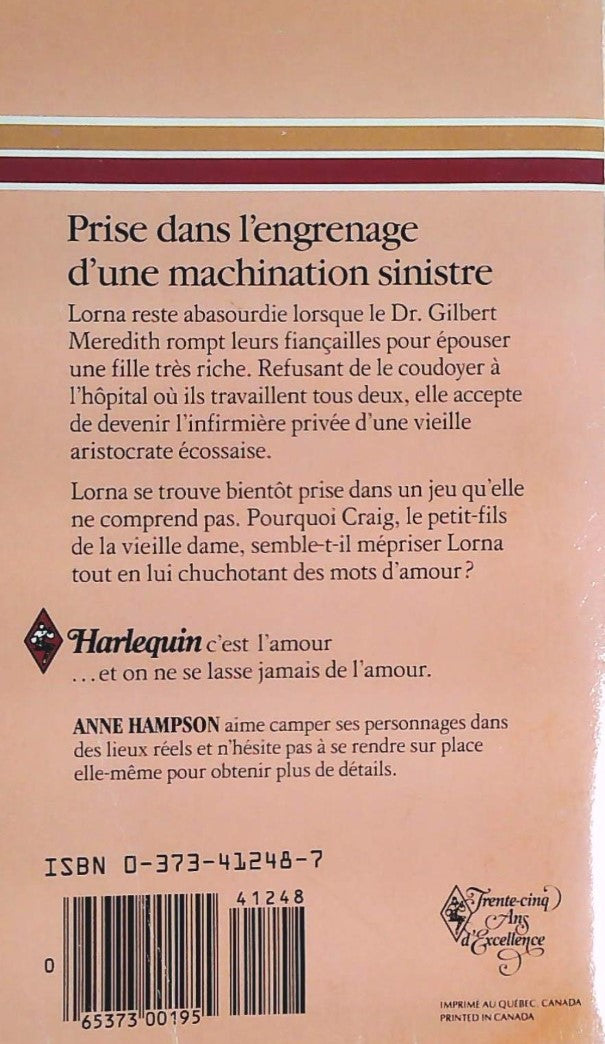 Harlequin Romantique # 248 : Fugue écossaise (Anne Hampson)