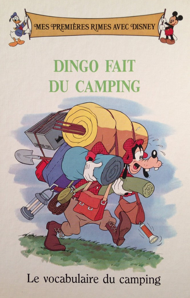 Livre Dingo fait du camping : Le vocabulaire du camping - Disney (Livre d'occasion) - ISBN 071722...