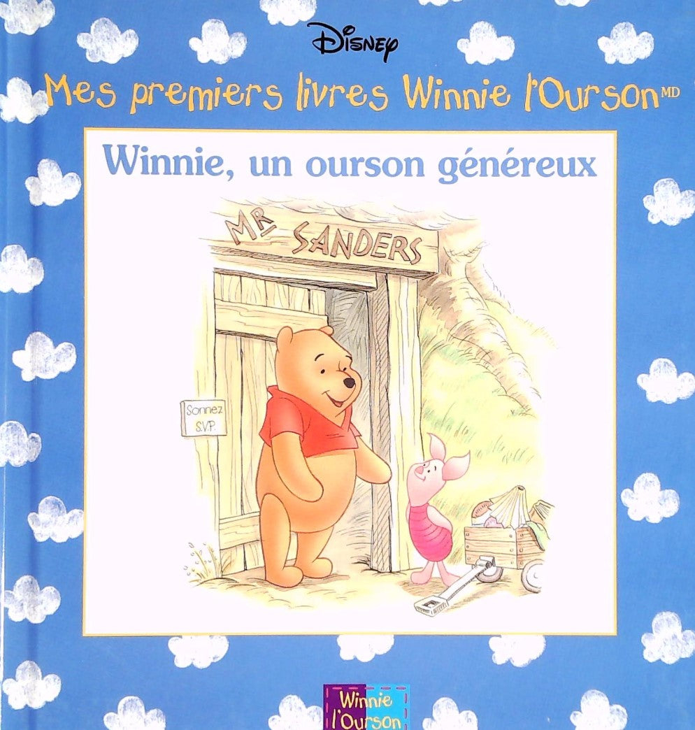 Livre Mes premiers livres Winnie l'Ourson : Winnie, un ourson généreux (Disney) (Livre...
