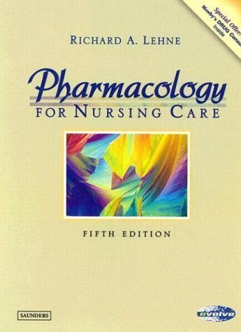 Livre Pharmacology for Nursing Care (Livre d'occasion) - ISBN 0721698433