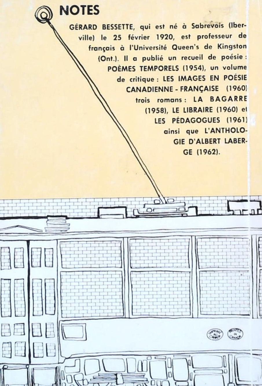 Livre La bagarre - Gérard Bessette (Livre d'occasion) - ISBN 0775392065