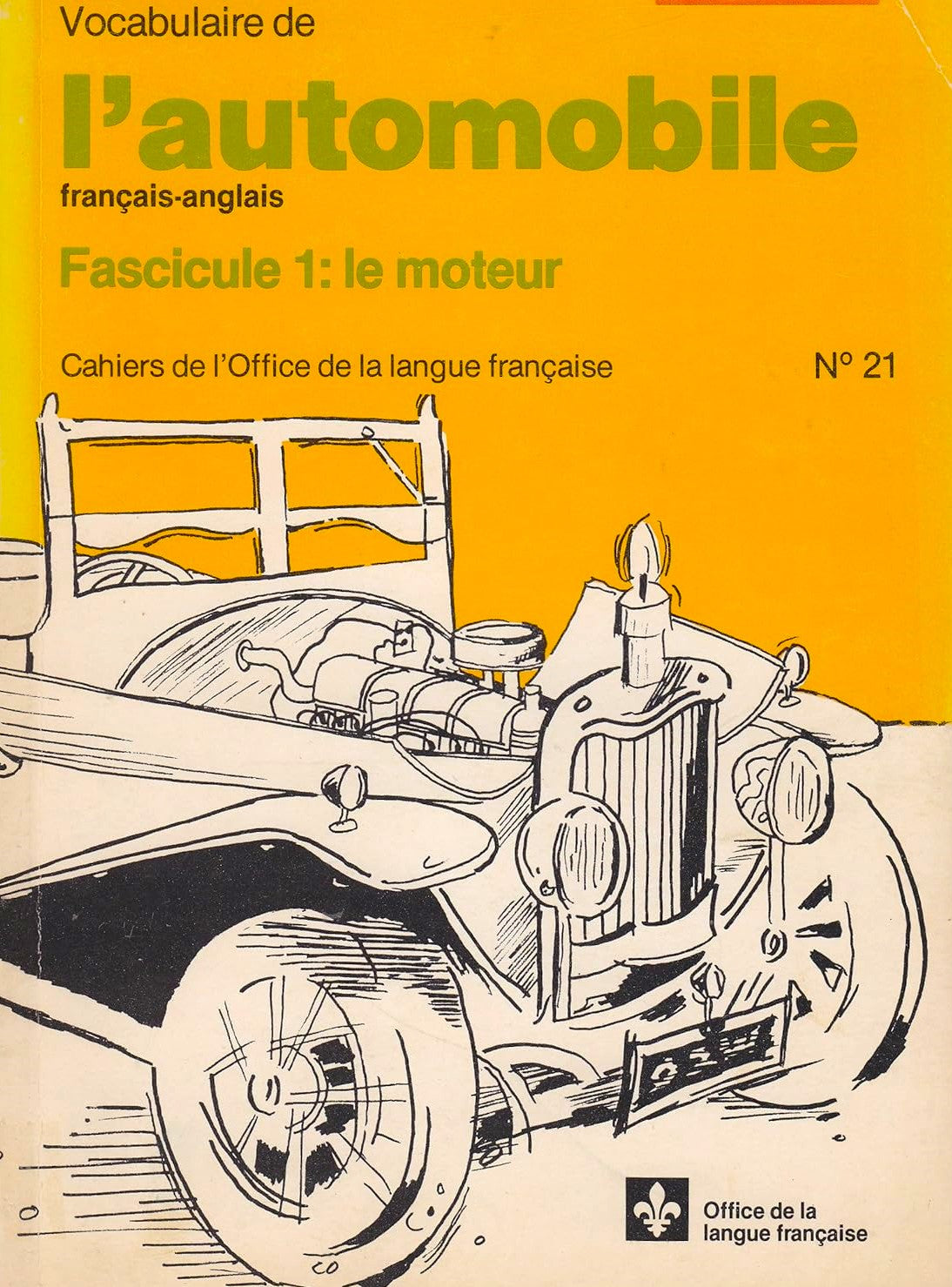 Livre Vocabulaire de l'automobile français-anglais, Fascicule I : Le moteur (Livre d'occasion) - ...