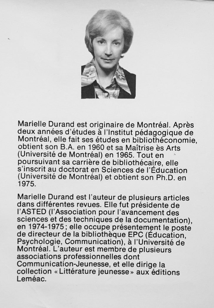 Livre L'enfant-personnage et l'autorité dans la littérature enfantine - Marielle Durand (Livre d'...