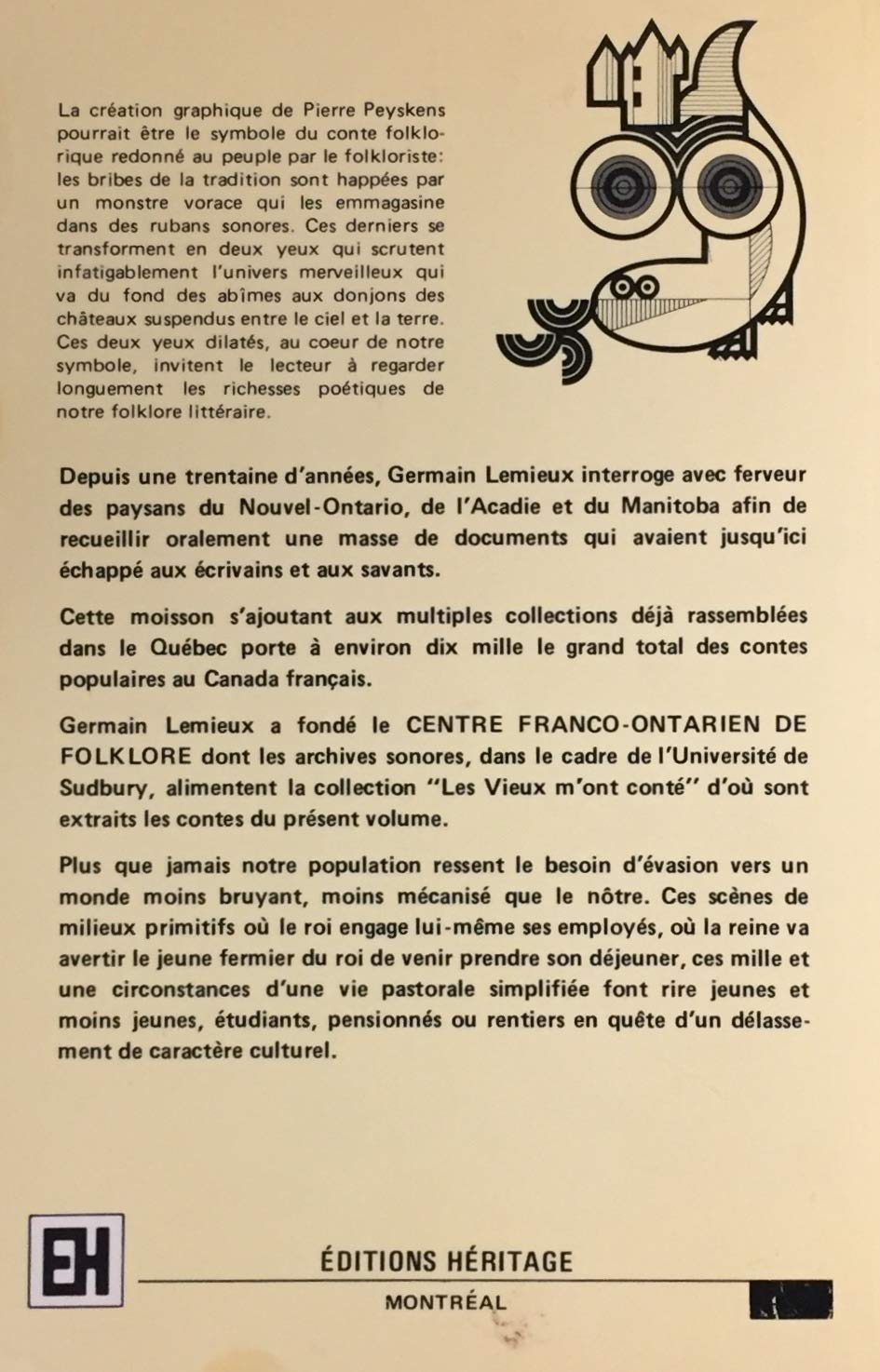 Livre Contes de mon pays (Katimavik) - Germain Lemieux (Livre d'occasion) - ISBN 0777330105