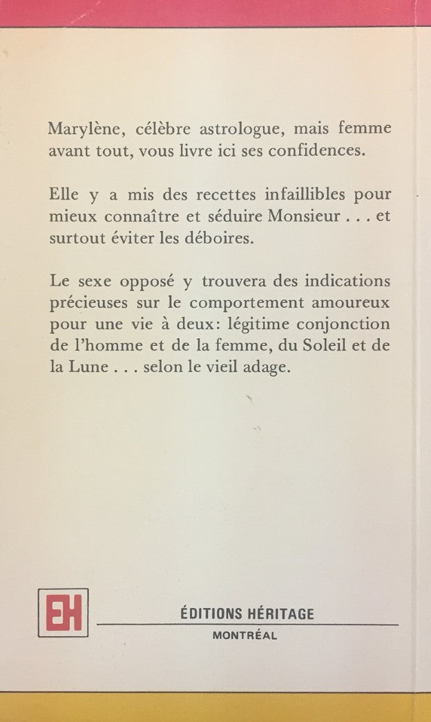 Livre Confidences de Marylène à la femme CANCER lorsqu'elle rencontre... (Livre d'occasion) - ISB...
