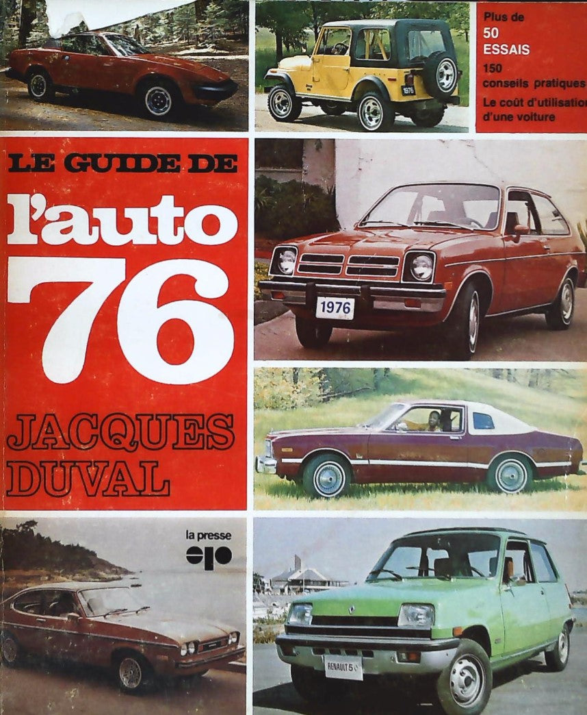 Livre ISBN 0777701251 Le guide de l'auto 76 (Jacques Duval)