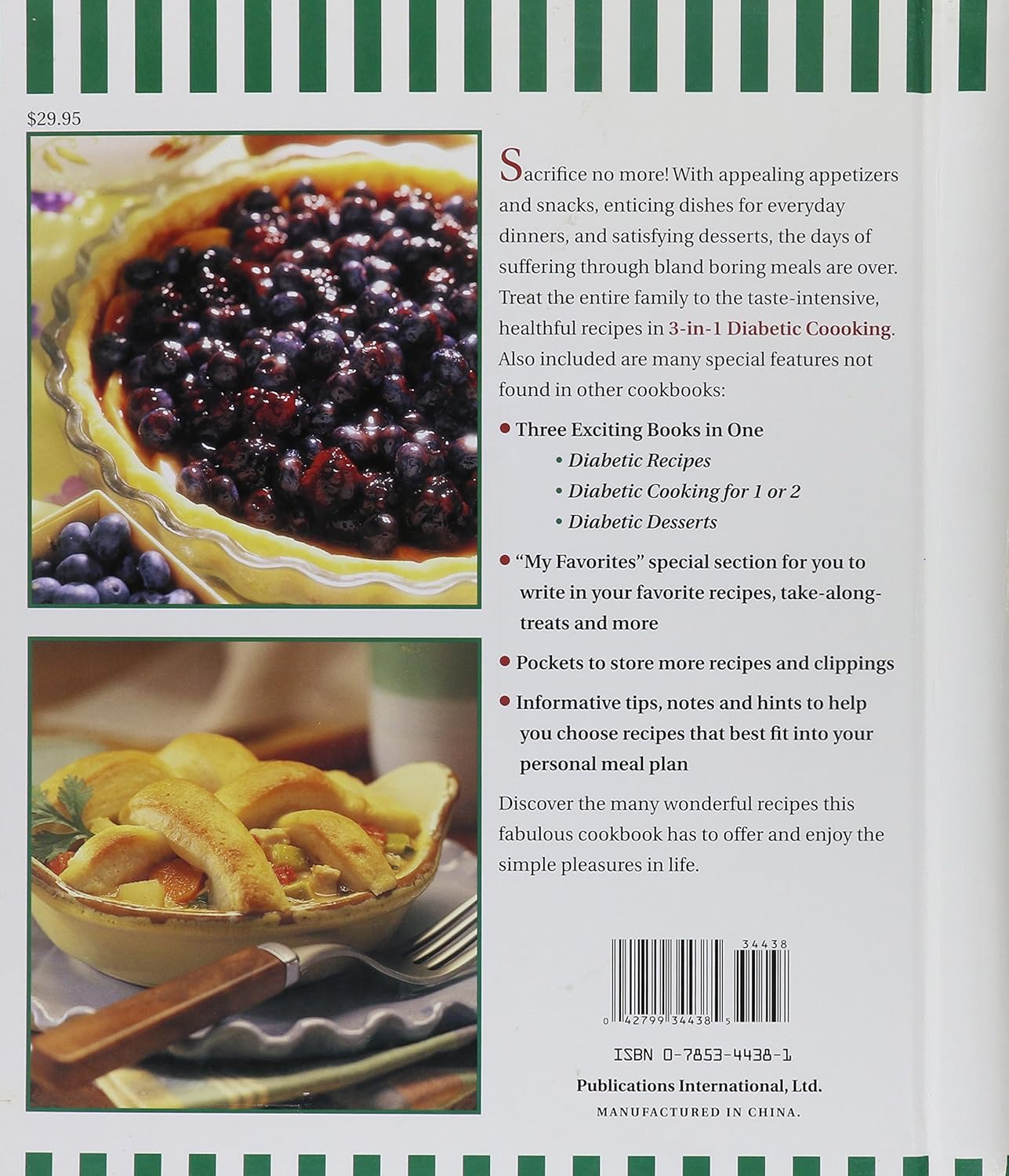 Livre Diabetic Cooking (Livre d'occasion) - ISBN 0785344381