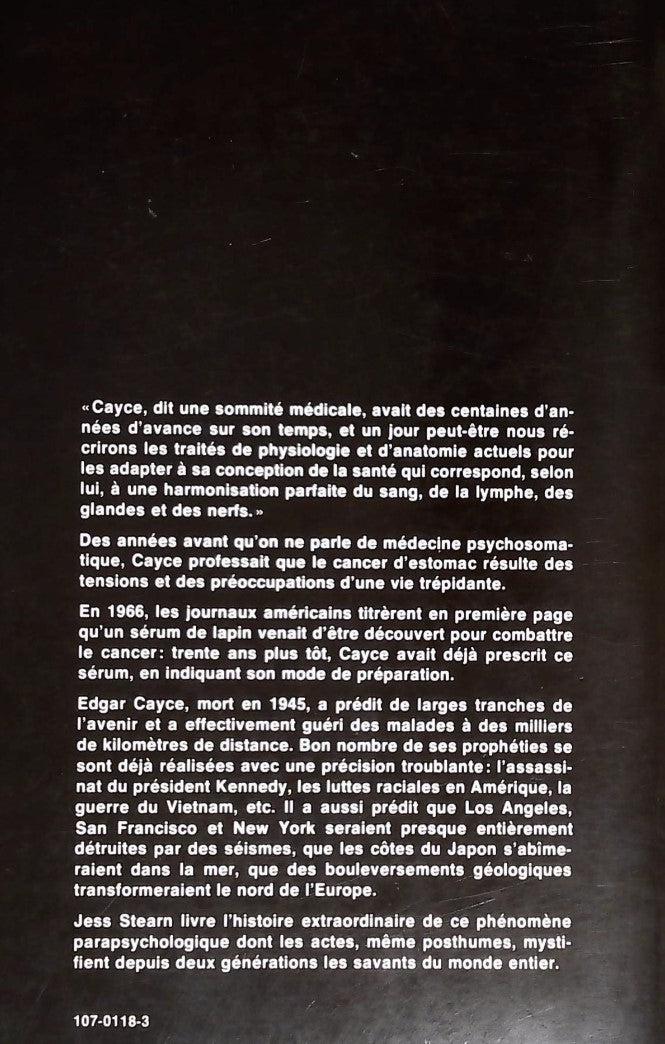 Livre Edgar Cayce : Le prophète (Jess Stearn) (Livre d'occasion) - ISBN 0885520068