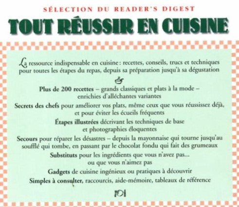 Tout réussir en cuisine