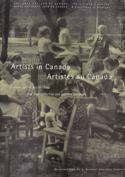 Livre Artistes au Canada - Artists in Canada - Collectif (Livre d'occasion) - ISBN 0888846940