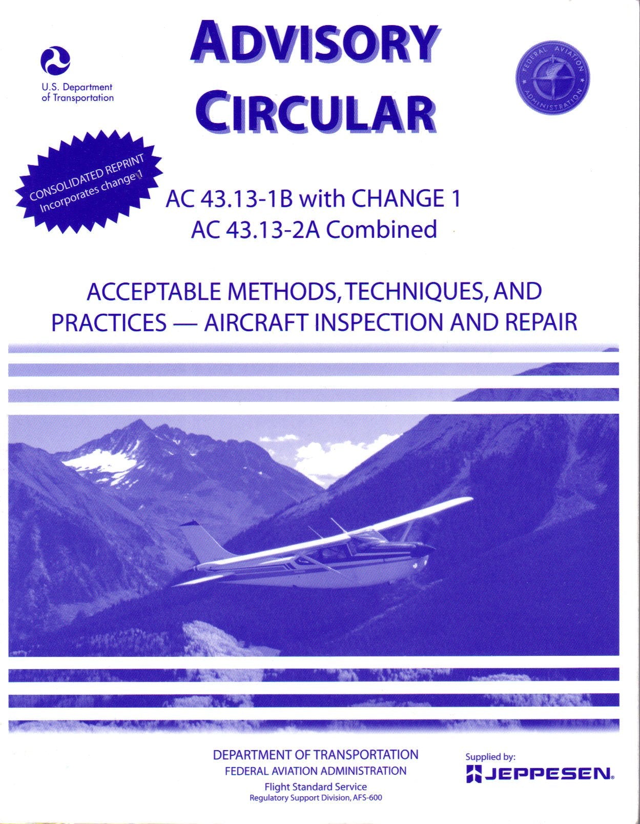 Livre Acceptable Methods, Techniques, And Practices, Aircraft Inspection and Repair (Livre d'occa...