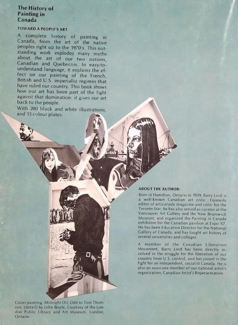 Livre The History of Painting in Canada - Barry Lord (Livre d'occasion) - ISBN 0919600123